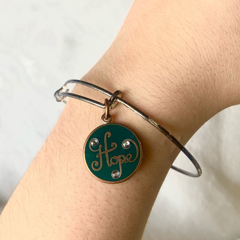 Alex and Ani “Hope” Charm Bangle Bracelet